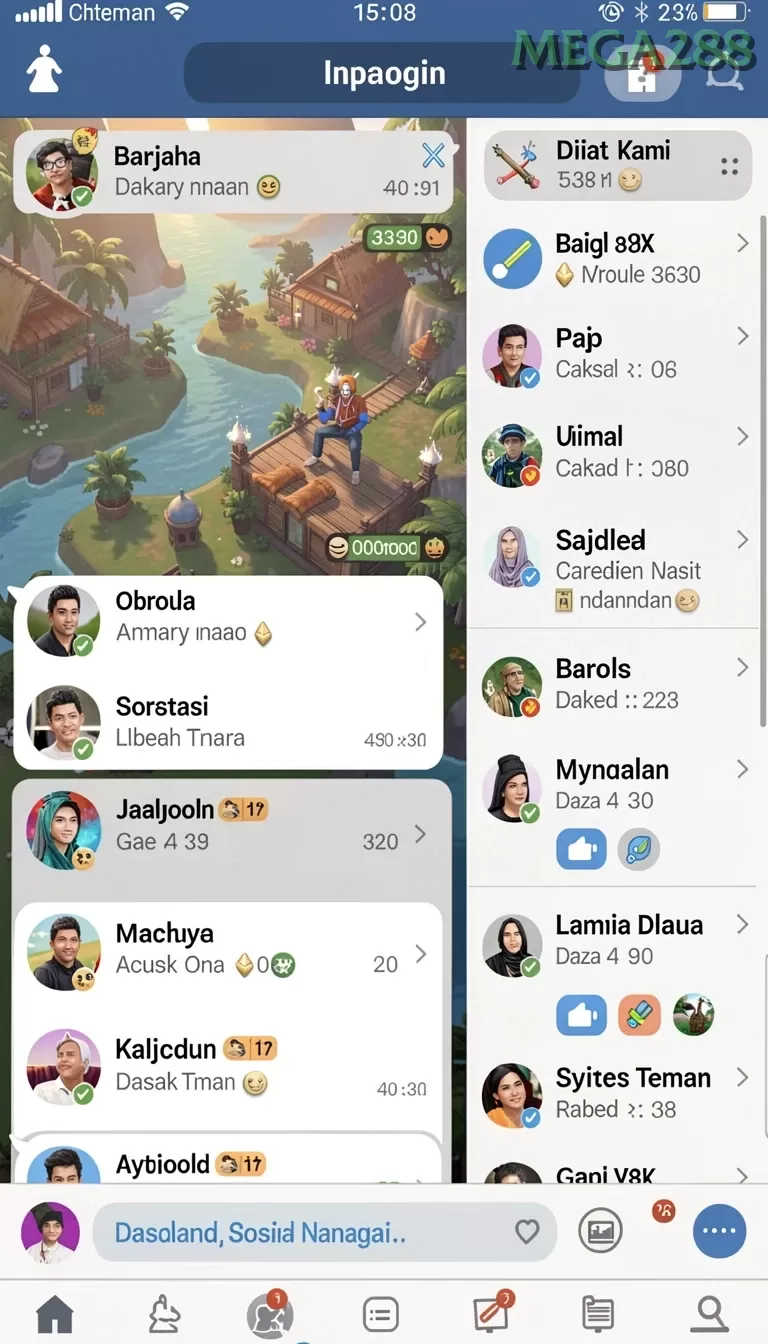 Cuplikan layar H891 — menu navigasi