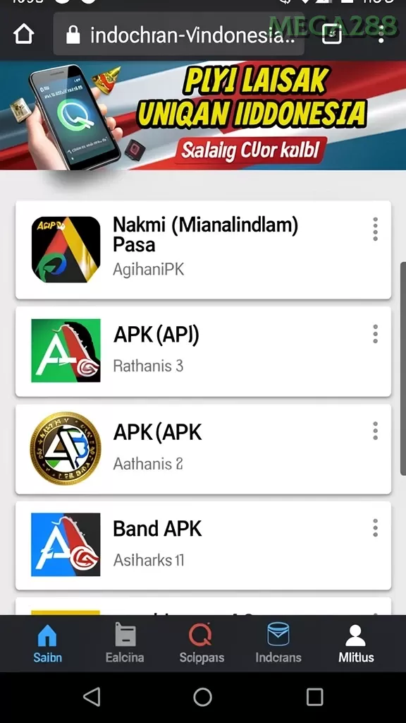 Cuplikan layar GADING22 — pengaturan akun